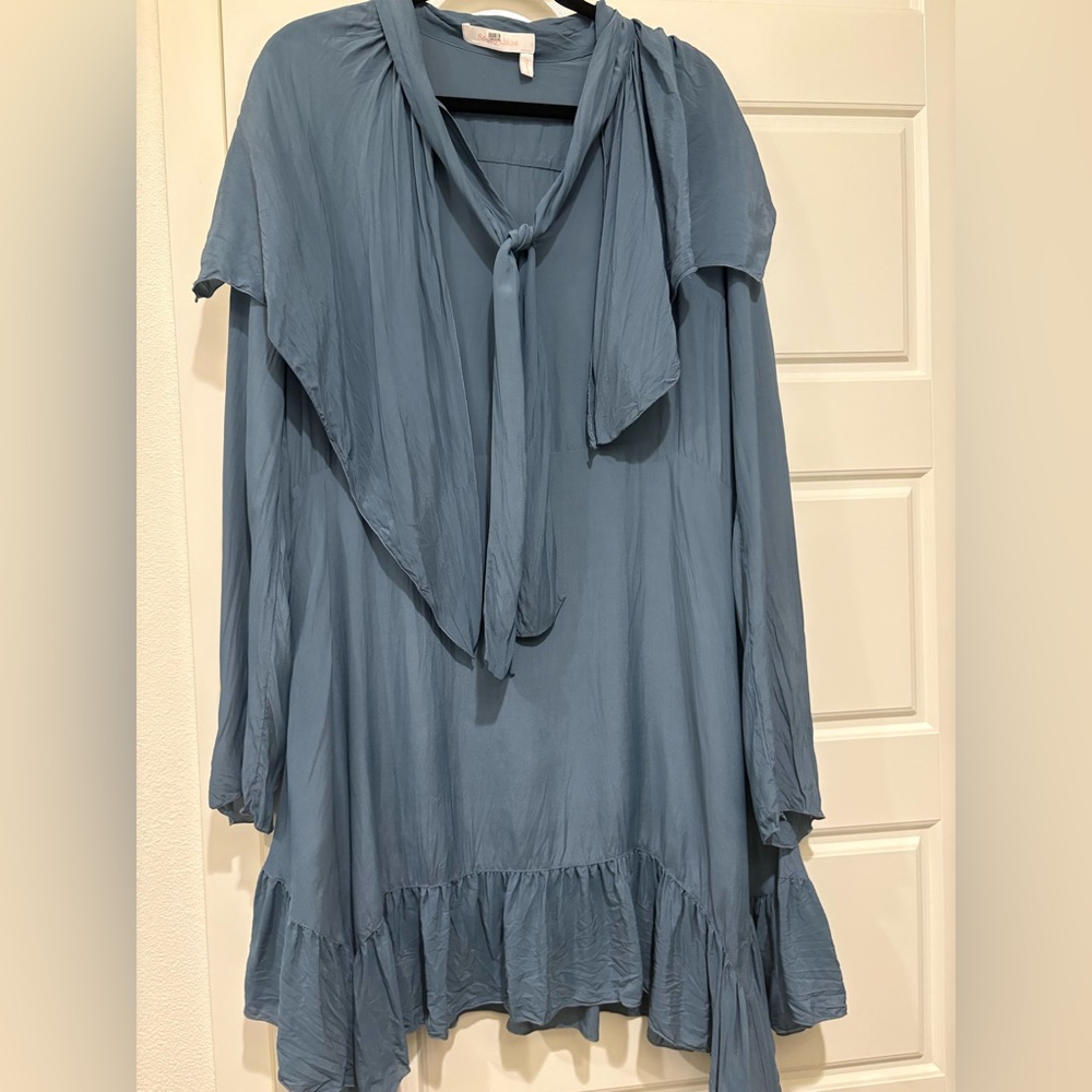 See By Chloe Blue Dress Size 44 (French), Has Repairs